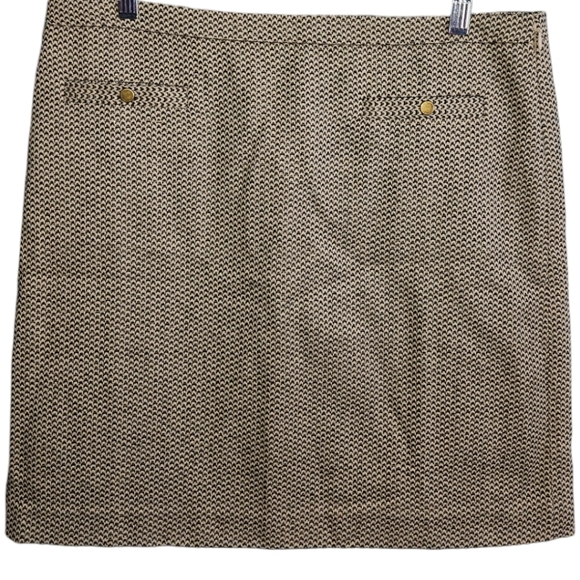 NWT Loft Gold Shimmer Embroidered Pencil Skirt - Picture 1 of 6